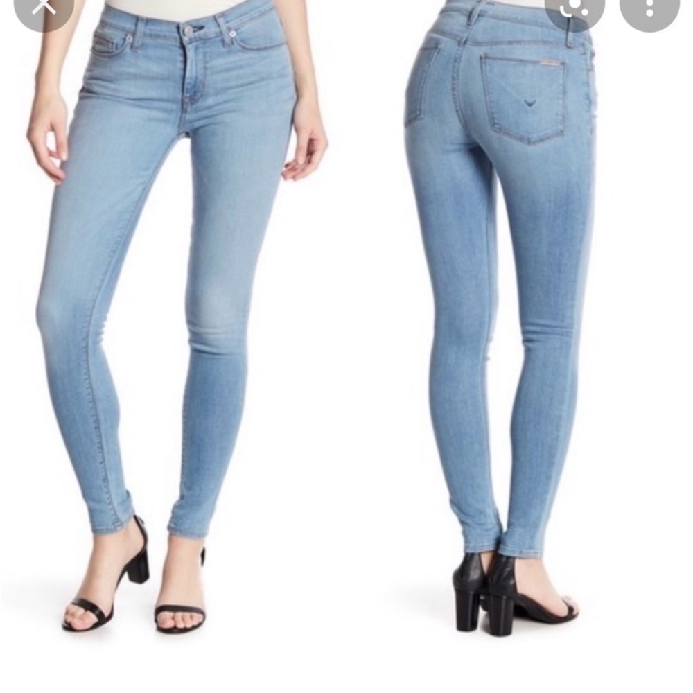 Hudson Jeans Women's Sky Blue Skinny Jeans